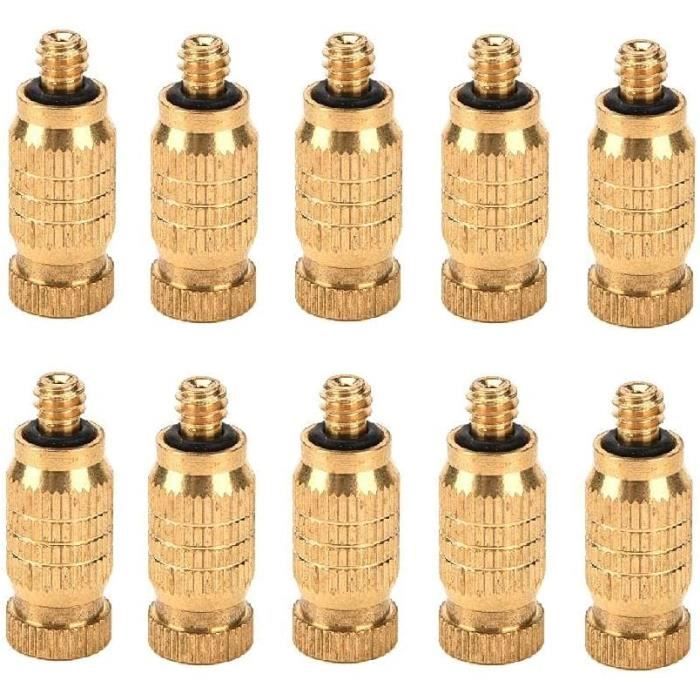 Lot De 10 Buses De Brumisation En Laiton, Buse De Pulvérisation Haute Pression De 0,2 Mm, Buse De Brumisation Anti-goutte | Leroy Merlin