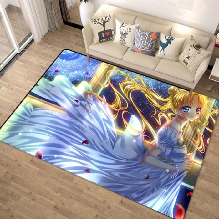 Tapis Sonic En Microfibre - 50 X 80 Cm, Motif Cartoon, Antidérapant, Pour Salon Ou Chambre D'enfant - 5