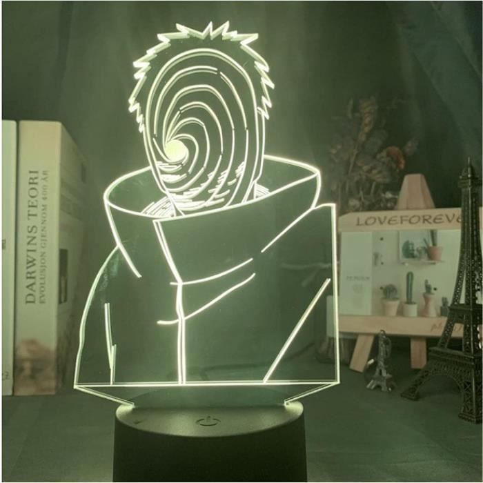 Lampe 3D Itachi Uchiha Naruto Veilleuse LED RGB main image 0