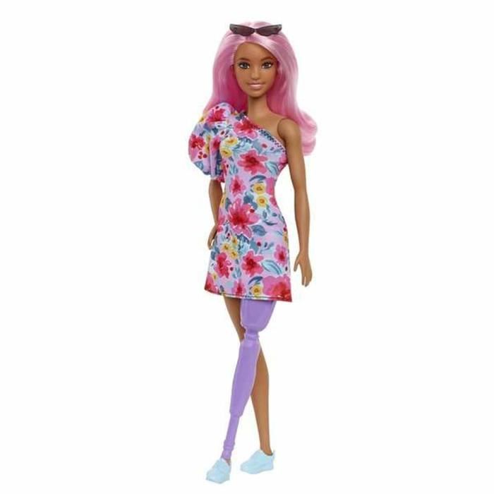 Barbie Poupée Fashionistas n° 189, Prothèse de Jambe, Baskets, De 3 à 8 Ans, HBV21
