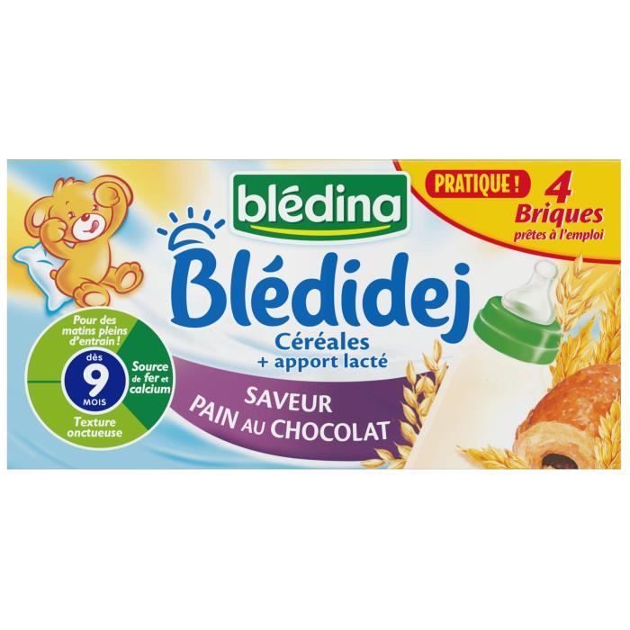 Bledina Bledidej Cereales Bebe Lactees Pain Au Chocolat Des 9 Mois 4x250ml Achat Vente Cereales Bebe Bledina Bledidej Cereales Bebe Lactees Pain Au Chocolat Des 9 Mois 4x250ml Cdiscount Pret A Porter