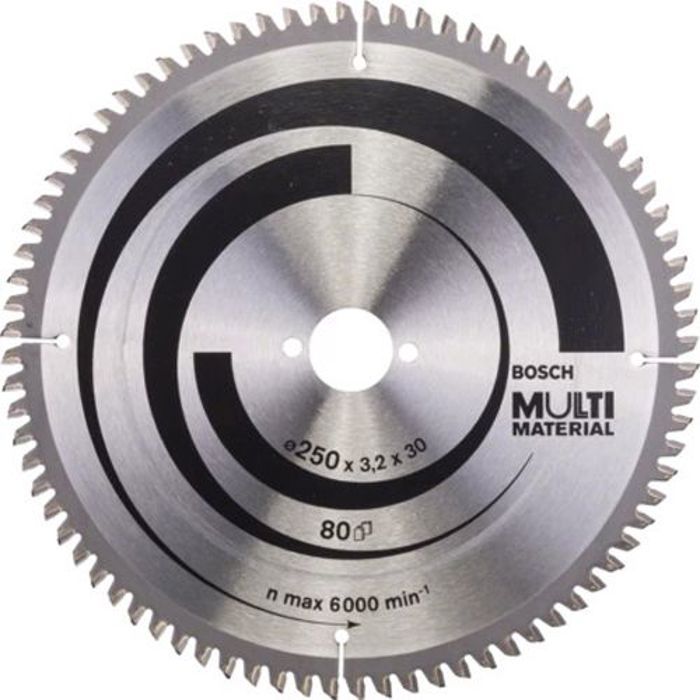 250 x 30 x 3,2 M Bosch Lame de scie circulaire Optiline wood pour scies circulaires et onglet