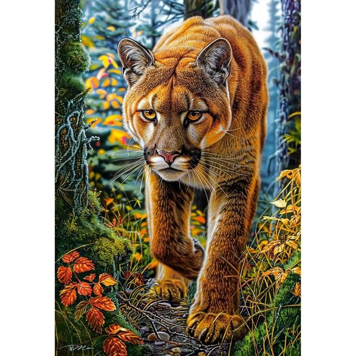 Puzzle 1500 pièces - CASTORLAND - Puma dans la forêt - Multicolore - 68 x 47 cm - Pour adultes Puzzle 1500 pièces - CASTORLAND - Puma dans la forêt - Multicolore - 68 x 47 cm - Pour adultes