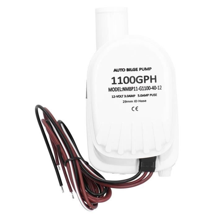 LIGHTEU Seaflo Alarme Cale Haute Eau 12V 95dB – Interrupteur Flotteur + Alarme Puissante Pour Pompe De Cale
