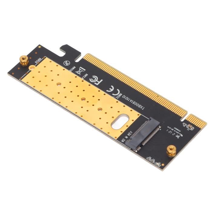 GLOTRENDS PA16 Adaptateur M.2 NVMe Vers PCIe 4.0 X4 Avec Dissipateur Aluminium - 22110/2280