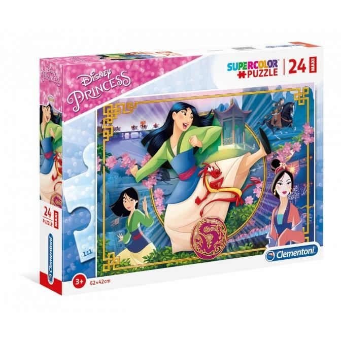 Puzzle Maxi Mulan 24 pièces - CLEMENTONI - Licence Disney Princesses ...
