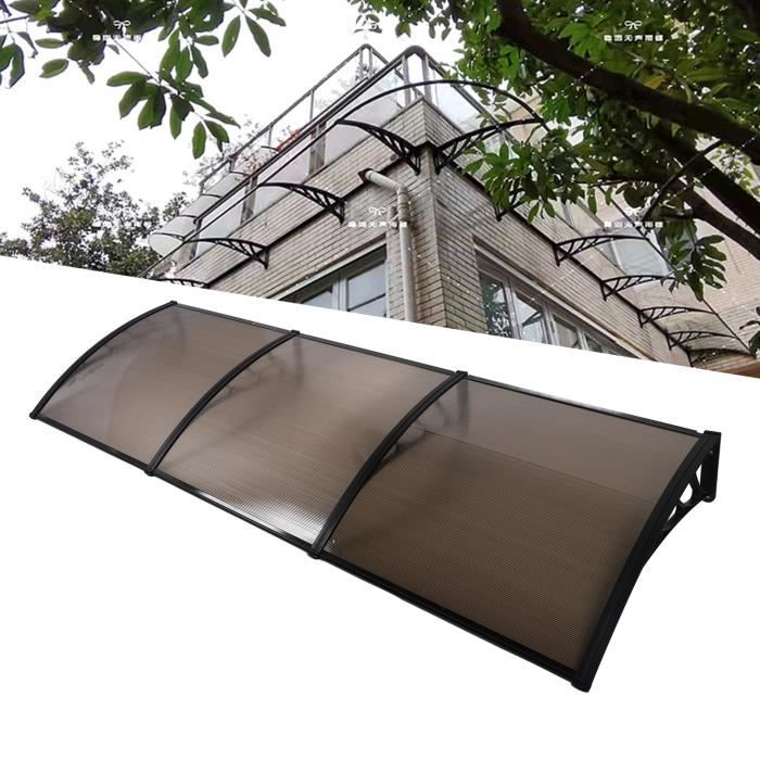Auvent De Porte Fenêtre Polycarbonate Transparent 40x35cm - Protection Pluie Invisible Extérieur