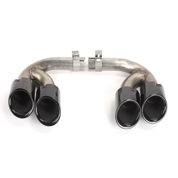 Embouts D'Échappement Noirs Brillants Pour Mercedes - Remplacement Pour Classe A/B/C/E/GLC/CLS, Pack De 2