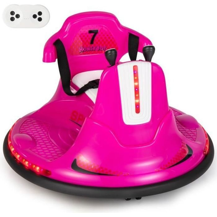 Voiture électrique Enfant 12V DREAMADE - Télécommande Parentale, 2 Places, Charge 30kg - Tout-terrain