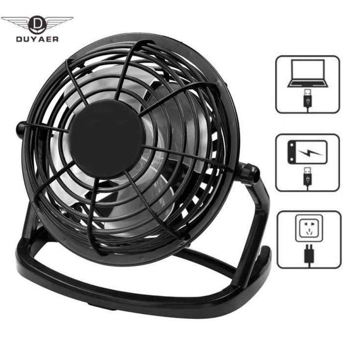 Duyaer Mini Usb Ventilateur Sur Pied Bureau Refroidissement Port