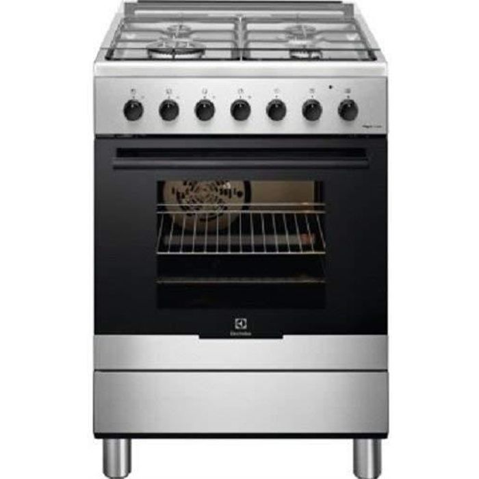 Electrolux Rkk61380ox Cuisiniere A Gaz Avec Finition En Acier Inoxydable De 60 Cm Achat Vente Cuisiniere Piano Cdiscount