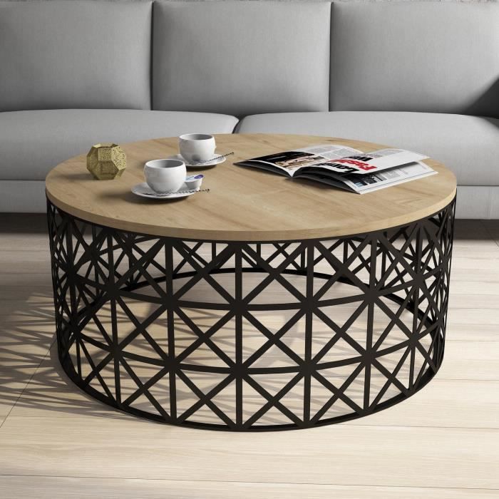 table basse - emob - woody fashion - couleur chêne noir - contemporain - design