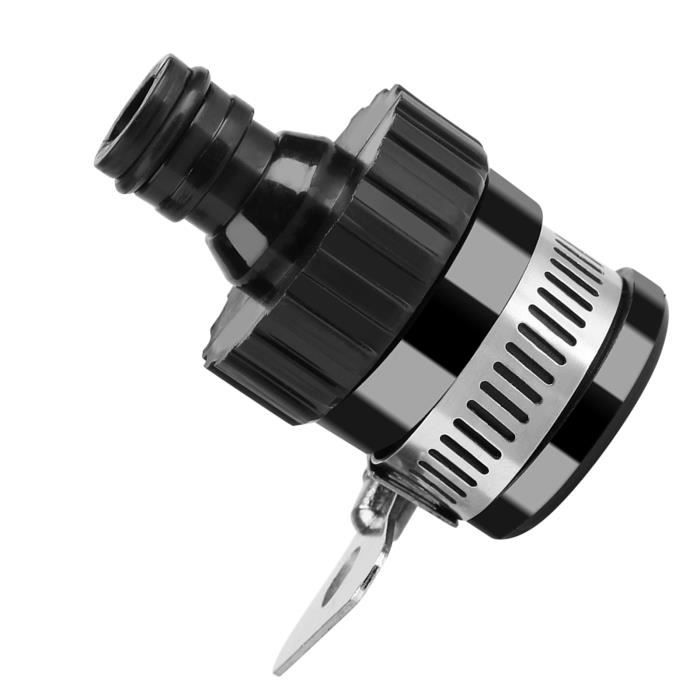 Connecteur De Robinet Rapide - Lot De 5, ABS Et Caoutchouc, 6.5x3.5 Cm, Pour Arrosage Jardin Et Tuyaux - 3