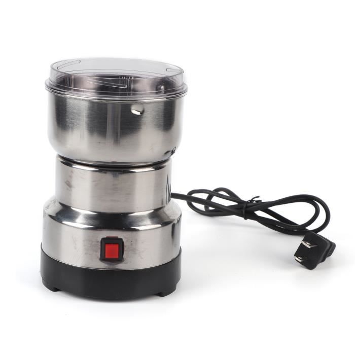 Moulin à Herbes à Grains de Café à Épices Électrique en Acier