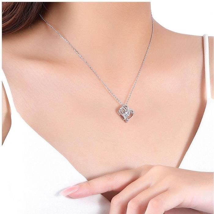 mode les femmes des bijoux mariage collier l'amour coeur chaîne d'argent pierre mode les femmes des bijoux mariage collier l'amour coeur chaîne d'argent pierre