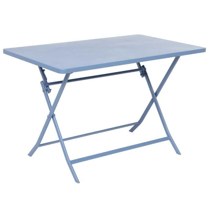 Hespéride Table rectangulaire Greensboro 110x70cm Bleu Orage 