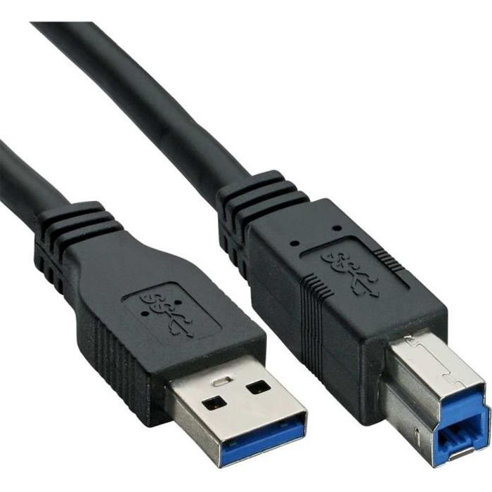 Ototon® 3M Câble Rallonge USB 3.0 Câble d'Extension Plat Mâle A vers  Femelle A 5Gbps pour Clé USB Hub Clavier Souris - Noir, 3M