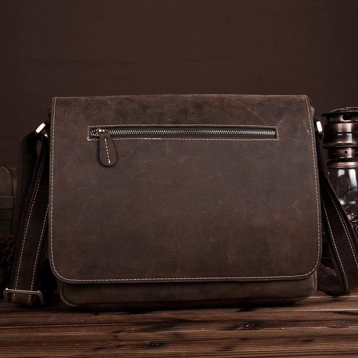 Sac Bandouli re Sacoche homme en cuir buffle Besace sac reporter