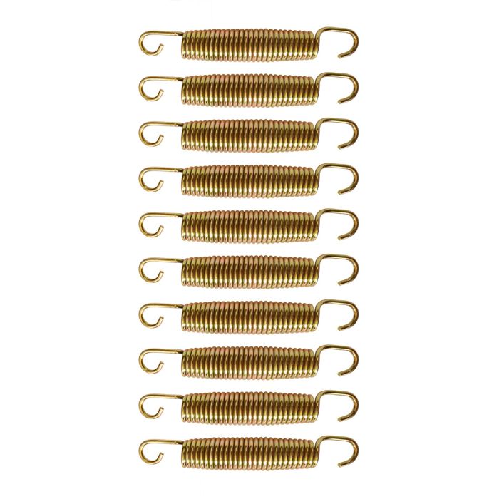 Lot De 12 Ressorts Pour Trampoline - Longueur 16,5 Cm, Diamètre 3 Mm - En Acier Galvanisé Argenté - Résistants à La Rouille