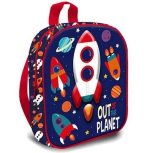 Sac à dos - Kids Licensing - Planet - 9 litres - Polyester - Bleu/Rouge