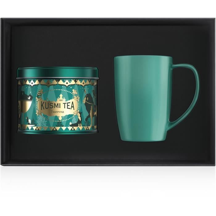 Kusmi Tea - Coffret cadeau 1 boite Tsarevna 120g + 1 gourde 