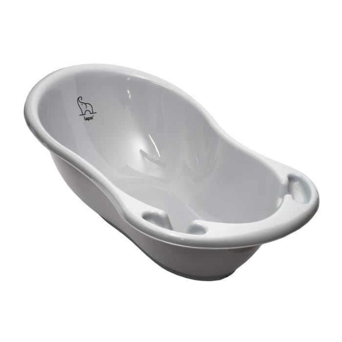 Lapsi Baignoire Ergonomique Pour Bebe 86 Cm Bouchon De Drainage Pour Evacuer L Eau Baignoire Sure Pour Bebe 0 12m Elephant Gris Cdiscount Puericulture Eveil Bebe