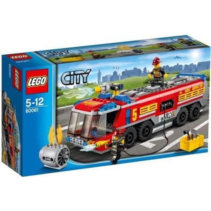 LEGO City 60061 Camion de Pompiers Aéroport Reconditionné - Lego reconditionné disponible sur Cdiscount Seconde Vie