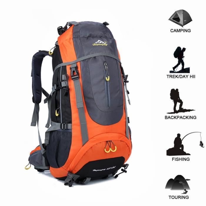 70l Tactique Sac A Dos Etanche Voyage Randonnee Sac A Dos En Plein Air Camping Sac A Dos Trekking Escalade Sac De Sport Equipement Prix Pas Cher Cdiscount