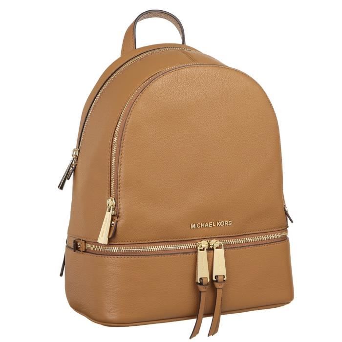Michael Kors Sac A Dos Rhea Zip Md Acorn 203 Marron Femme Achat Vente Michael Kors Rhea Zip Md Cdiscount