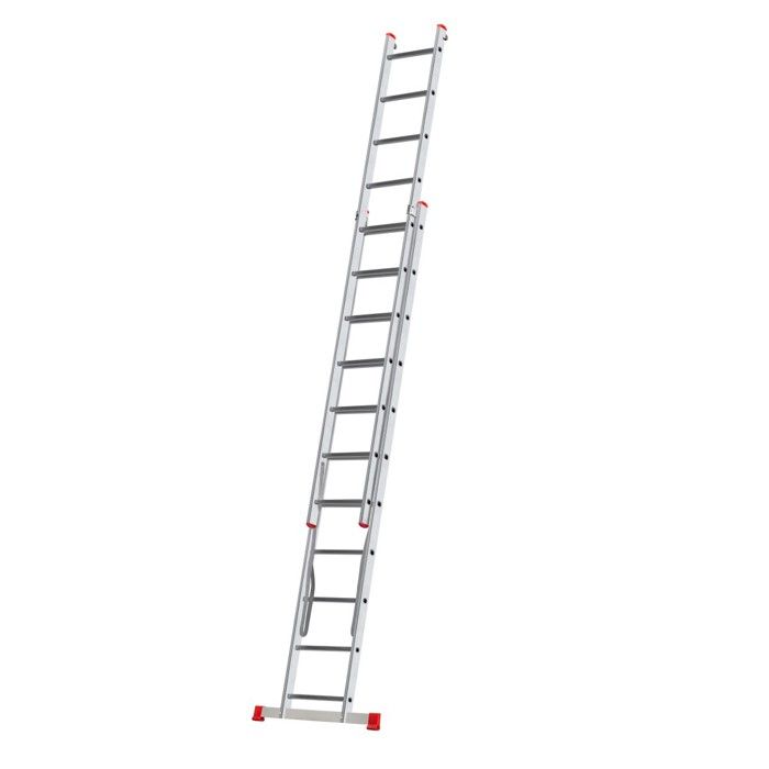 Échelle Coulissante Alve – 11 Marches, 7.5 M, Aluminium, 20 Kg, Portable