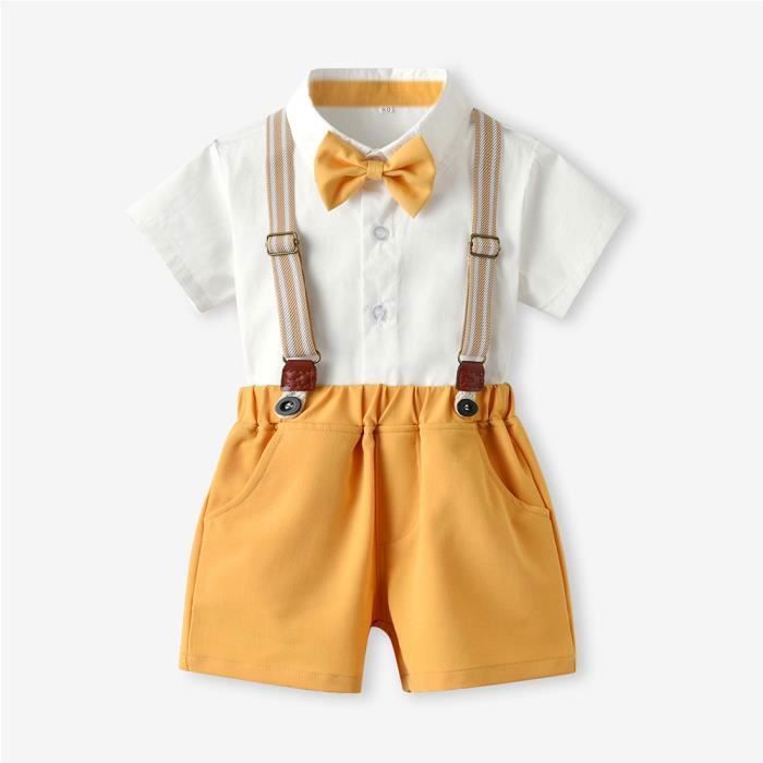 Ensemble de Vêtements Bébé Garçon Mariage Baptême Costume