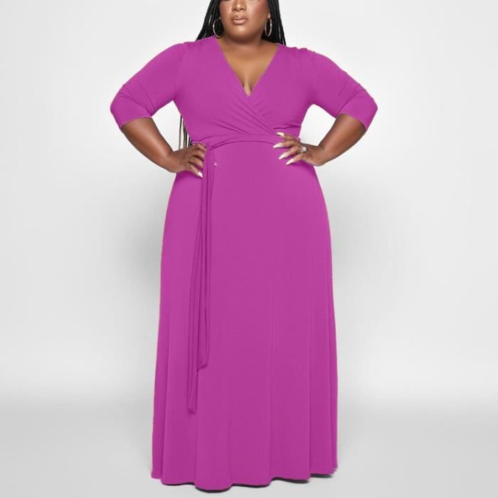 Robe mi mollet taille haute pour femme manches longues tambour grande taille 4XL et 5XL elegante soiree boite de 1.5mmx7304m Blanc Cdiscount Pret a Porter