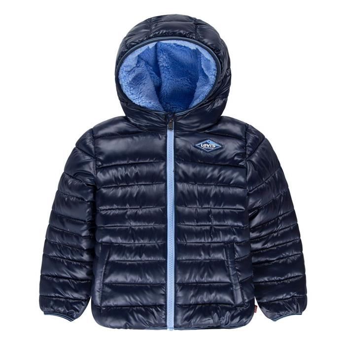 Levi s Kids Lvb Sherpa Lined Mdwt Puffer J Garcon Dress Blues 6 Ans Dress blues Cdiscount Pret a Porter