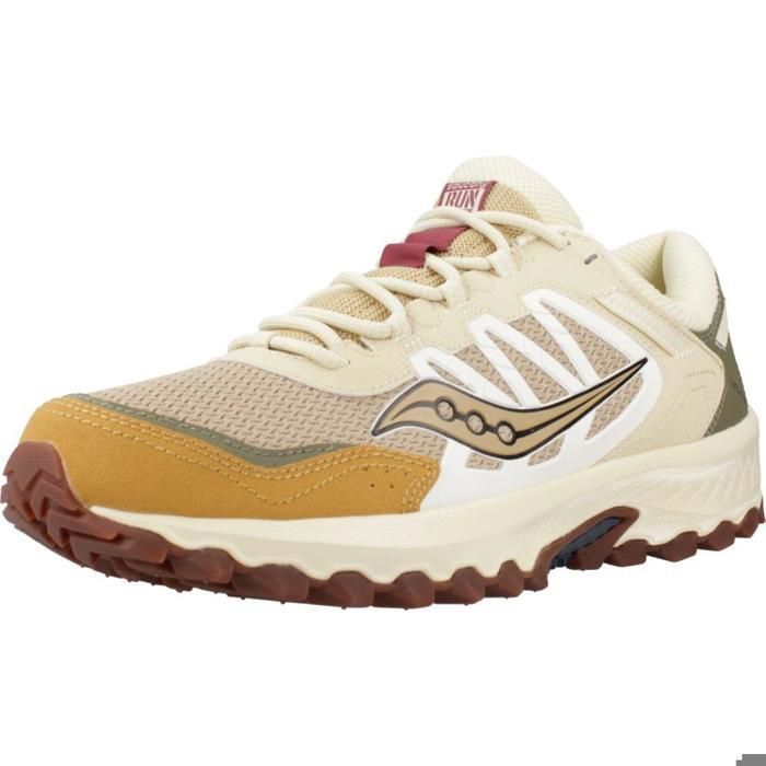 Saucony Sport > Zapatillas Hombre Modèle Chaussure Saucony Modèle Grid Peak - Coleur Brun Clair
