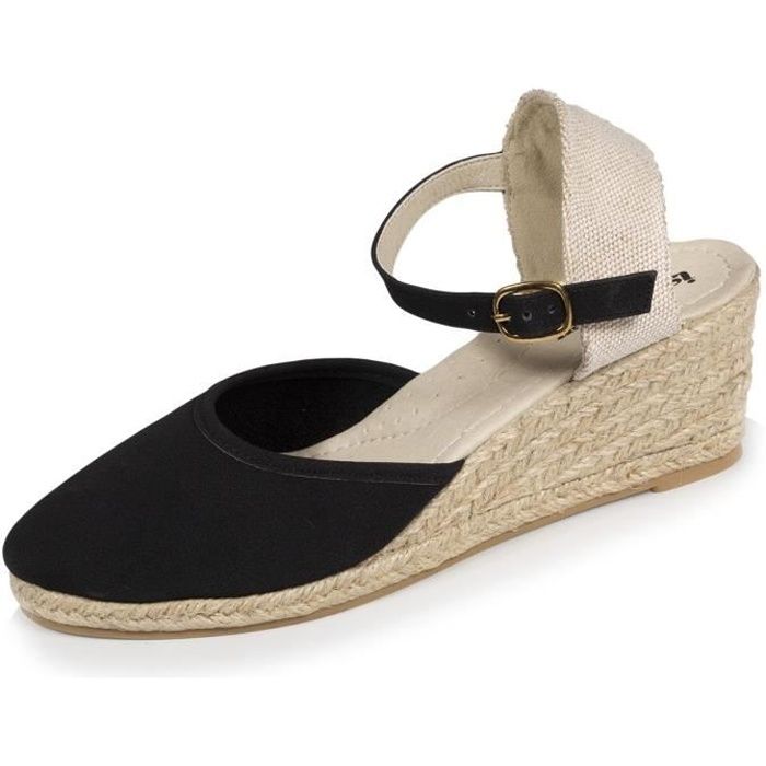 Espadrilles store fermées compensées