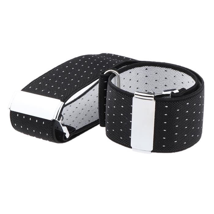 Lot de 4 Paires de brassards élastiques réglables et antidérapants