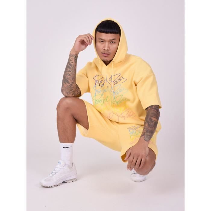 Sweat a capuche best sale manche courte homme