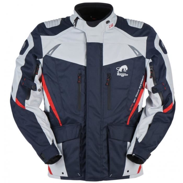 veste furygan apalaches pour homme - bleu/blanc/rouge - manches longues - multisport