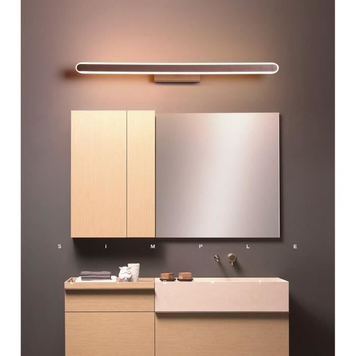 Modern LED Applique Doré Miroir de Salle de Bain Eclairage pour Armoire de  Toilette Lampe Murale Garde-robe Tableau Luminaire - Cdiscount Maison