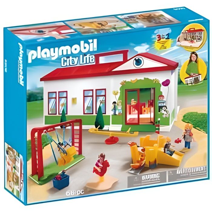 Playmobil City Life PLAYMOBIL Garderie 5606 12 pieces Multicolore Cdiscount Jeux Jouets