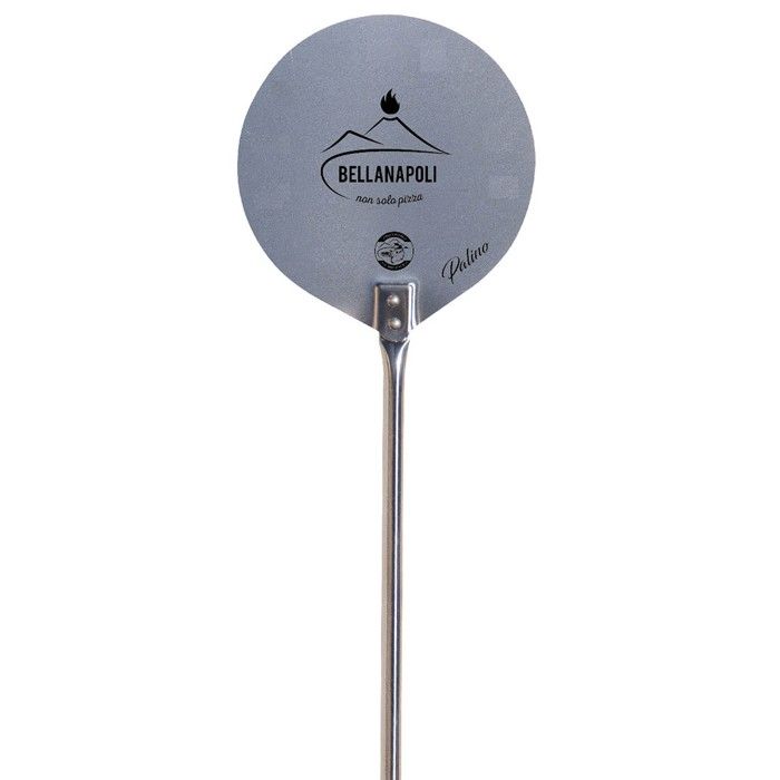 Spatule à Pizza Ronde De 7 Pouces, Spatule à Pizza Perforée Avec Long Manche En Bois Amovible Poignees En Aluminium Et Antiderapantes 2431208422 L