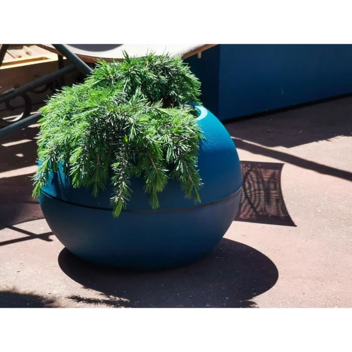 Pot De Fleurs Granit Boule En Plastique D40cm Riviera Le Pot De Fleurs - vue 7