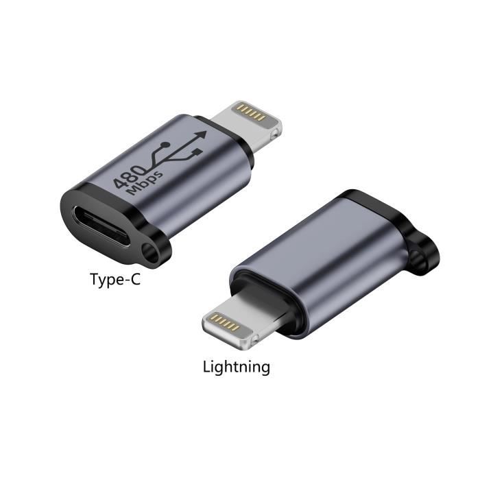 Adaptateur Micro USB Femelle vers Type C Male Connecteur Chargeur