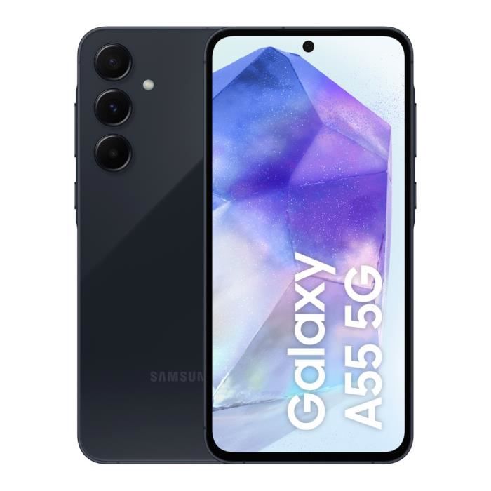 SAMSUNG Galaxy A55 5G Smartphone 128Go Bleu nuit