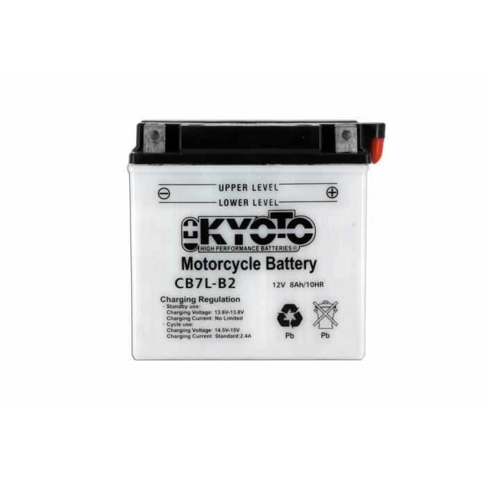 KYOTO - Batterie moto - Yb7l-b2 - L137mm W 76mm H 134mm