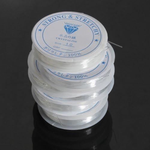Bobine Fil élastique Rayher 1mm X 5m Rose Foncé - Idéal Pour Bijoux Et Créations