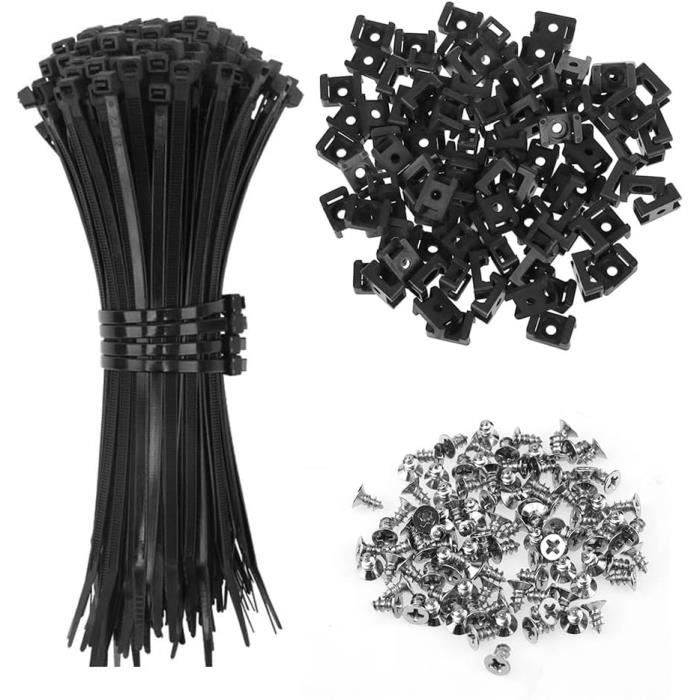 Boucle de serre-câble universelle en nylon (100 pièces)