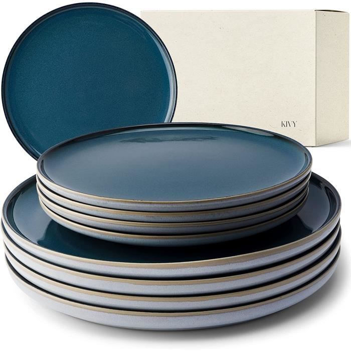Set De 4 Assiettes En Grès Moritz & Moritz 21,5cm - Design Moderne, Lave-vaisselle - Service Dessert