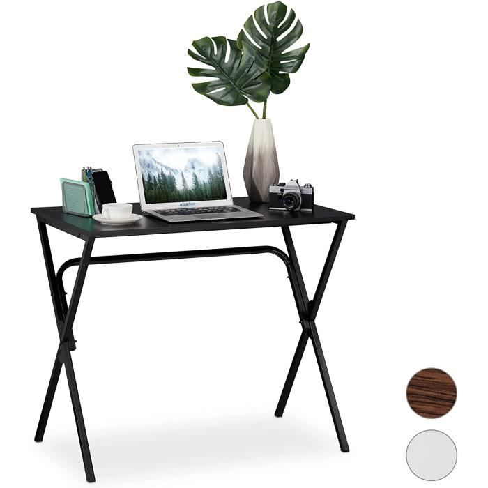 Bureau Pliable WOHOMO 120cm : Le Petit Espace De Travail Qui Se Range Comme Par Magie ! (Noir)