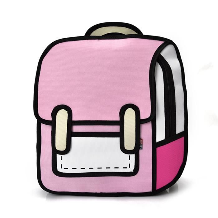 Mode Femme Sac A Dos 3d Jump Style De Dessin 2d Dessin Anime Sac D Ecole Rose Achat Vente Sac A Dos 0701069336061 Soldes Des Le 15 Juillet Cdiscount